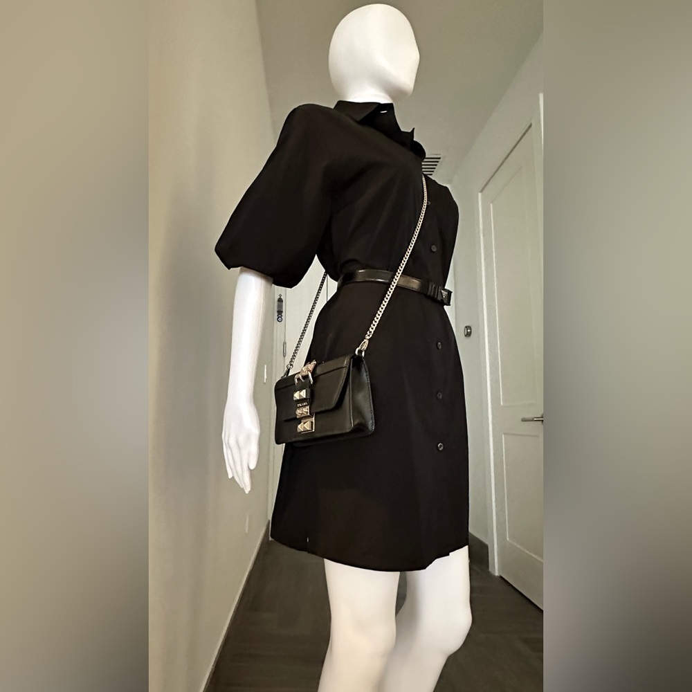 Prada black & red crossbody/belt bag